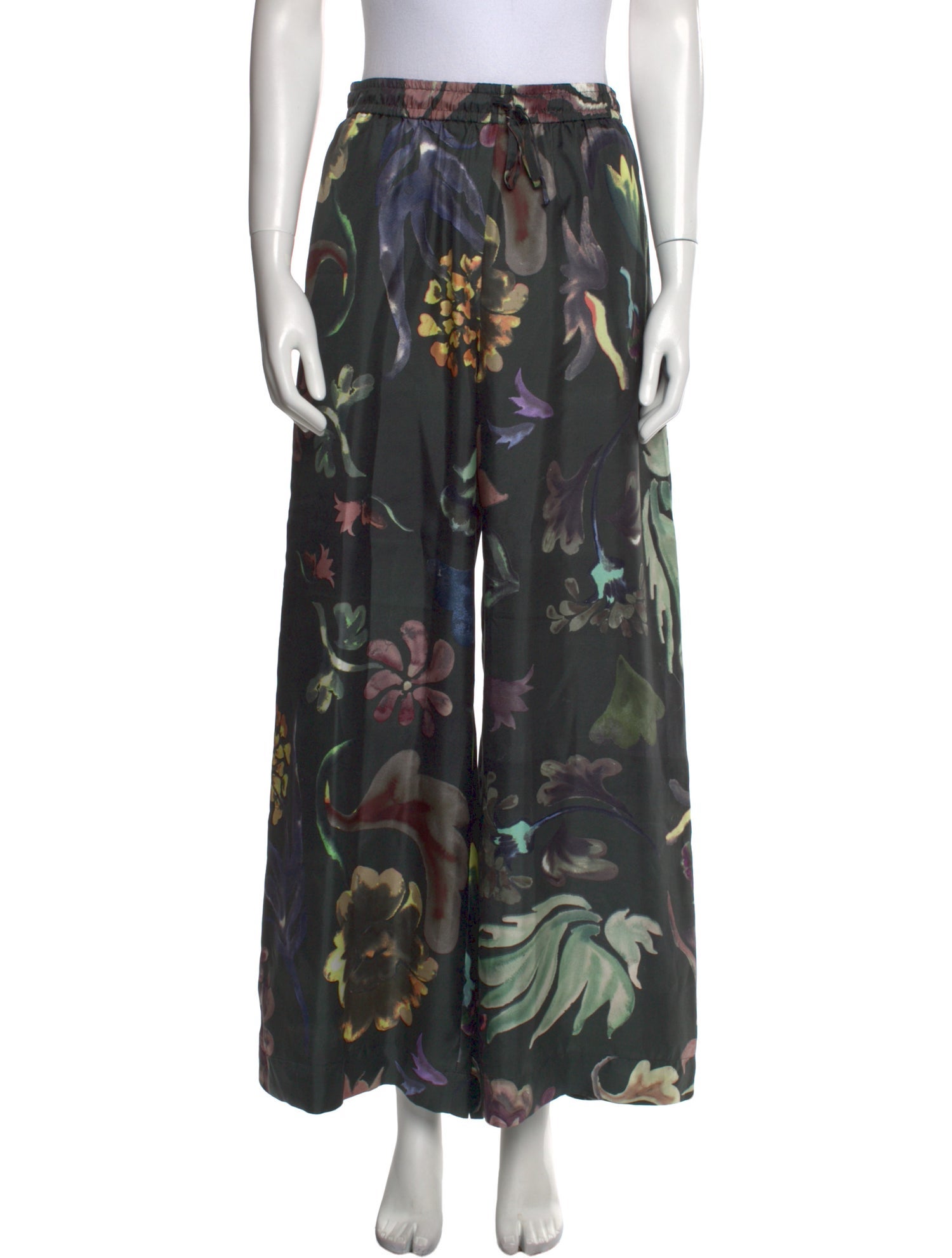 Rosie Assoulin Silk Wide Leg Pants